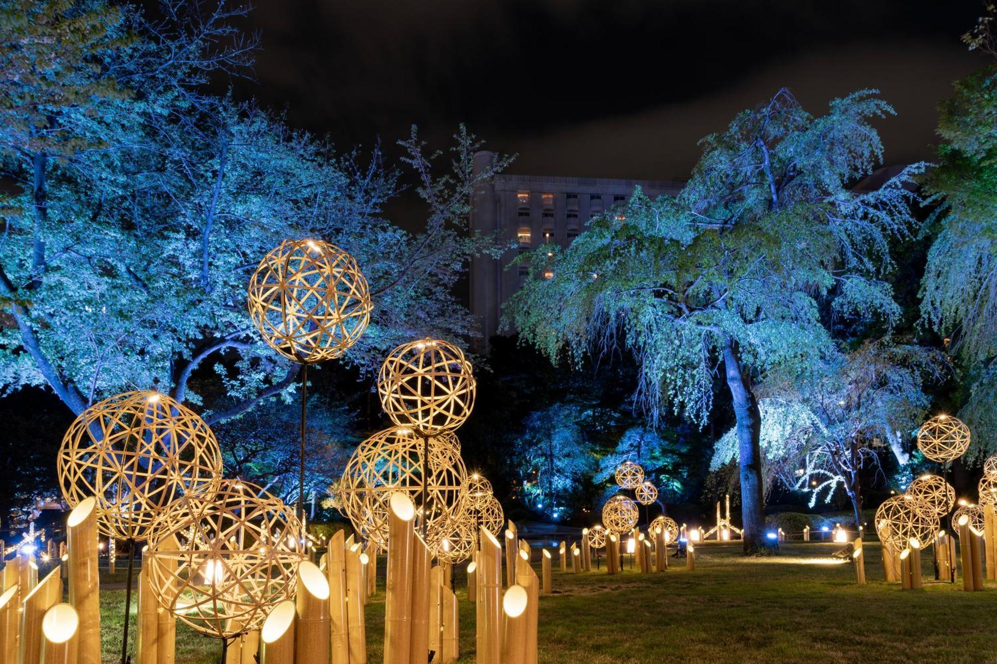 高轮大王子酒店 東京都 外观 照片 Illumination of the park